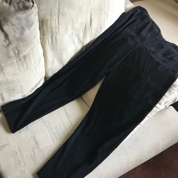 🖤 vintage faux suede button-down and pants set - Picture 3 of 3